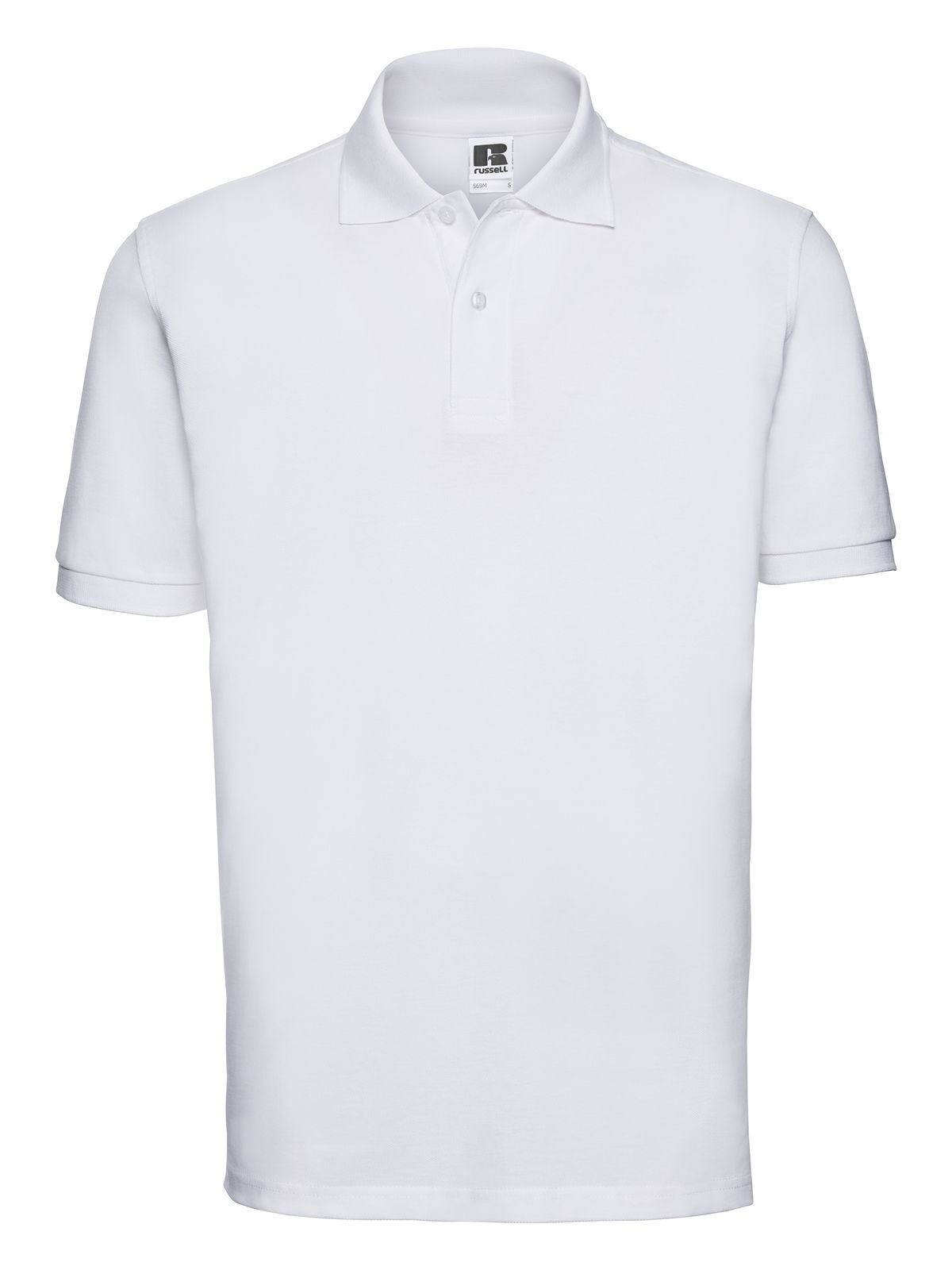 Polo clásico de algodón para hombre - 30 - Blanco
