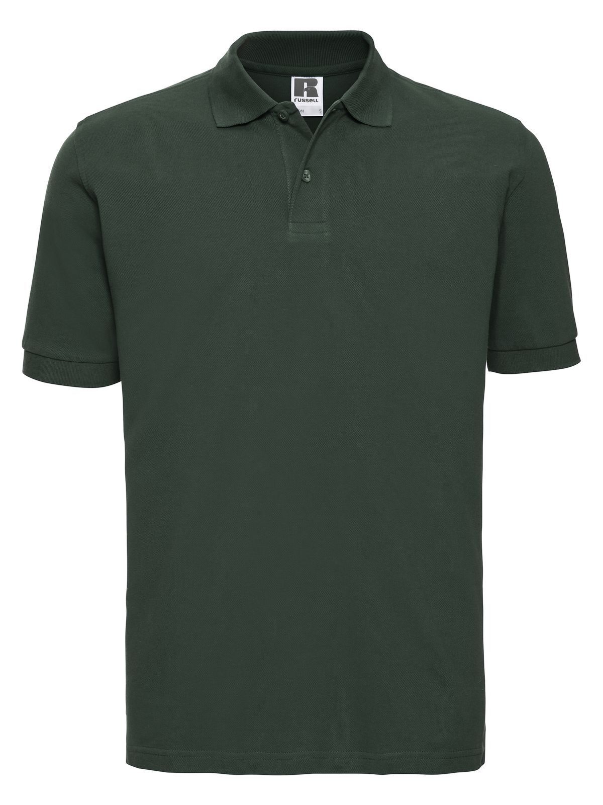 Polo clásico de algodón para hombre - 38 - Verde botella