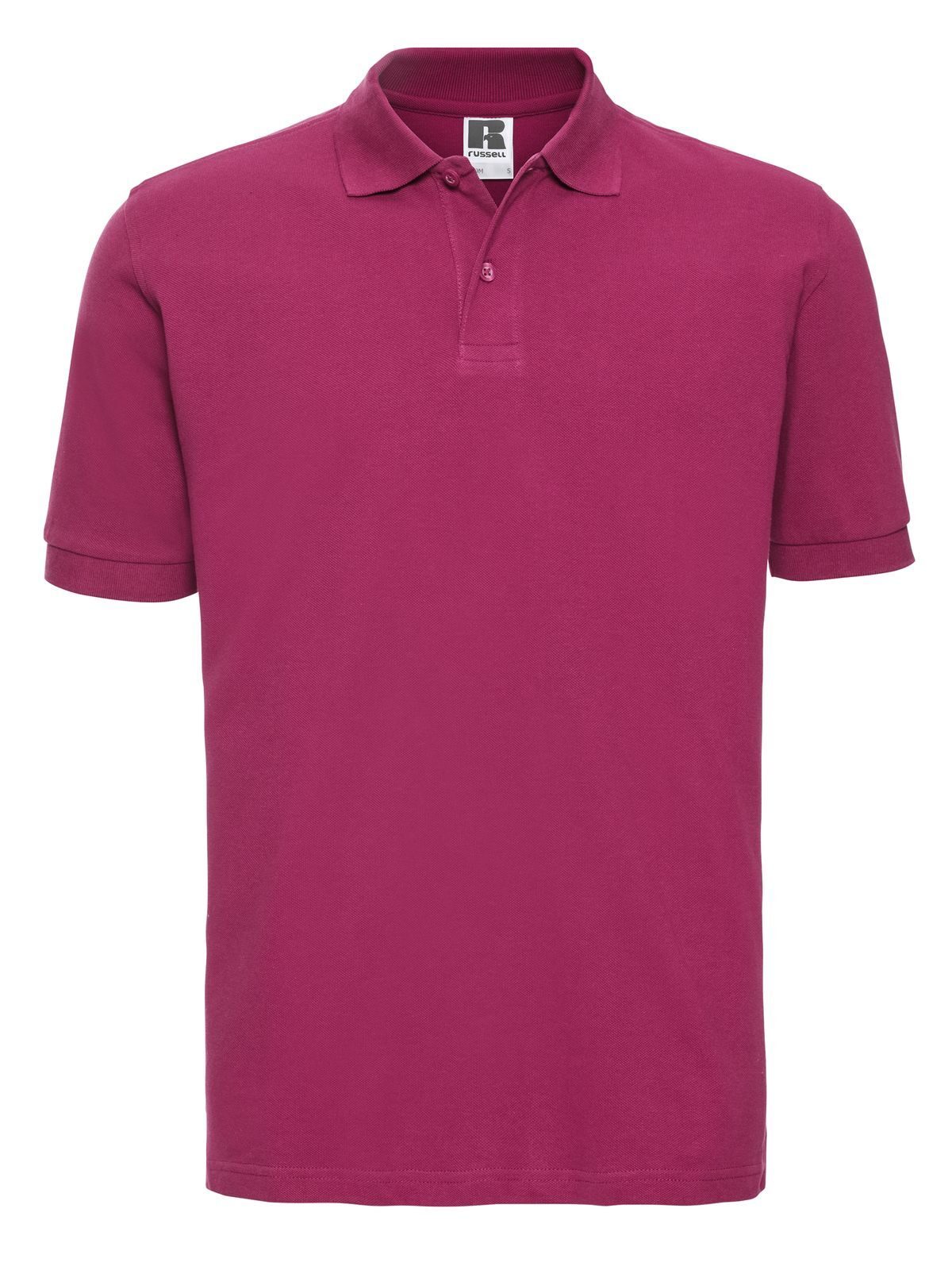 Polo clásico de algodón para hombre - 57 - Fucsia