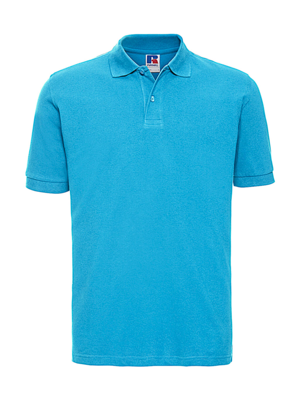 Polo clásico de algodón para hombre - 65 - Turquesa