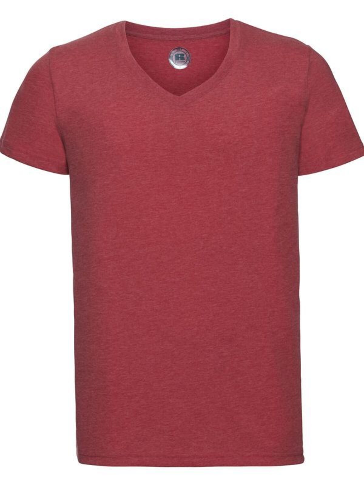 Camiseta de hombre con cuello en V y estampado HD - RM - Marfil rojo