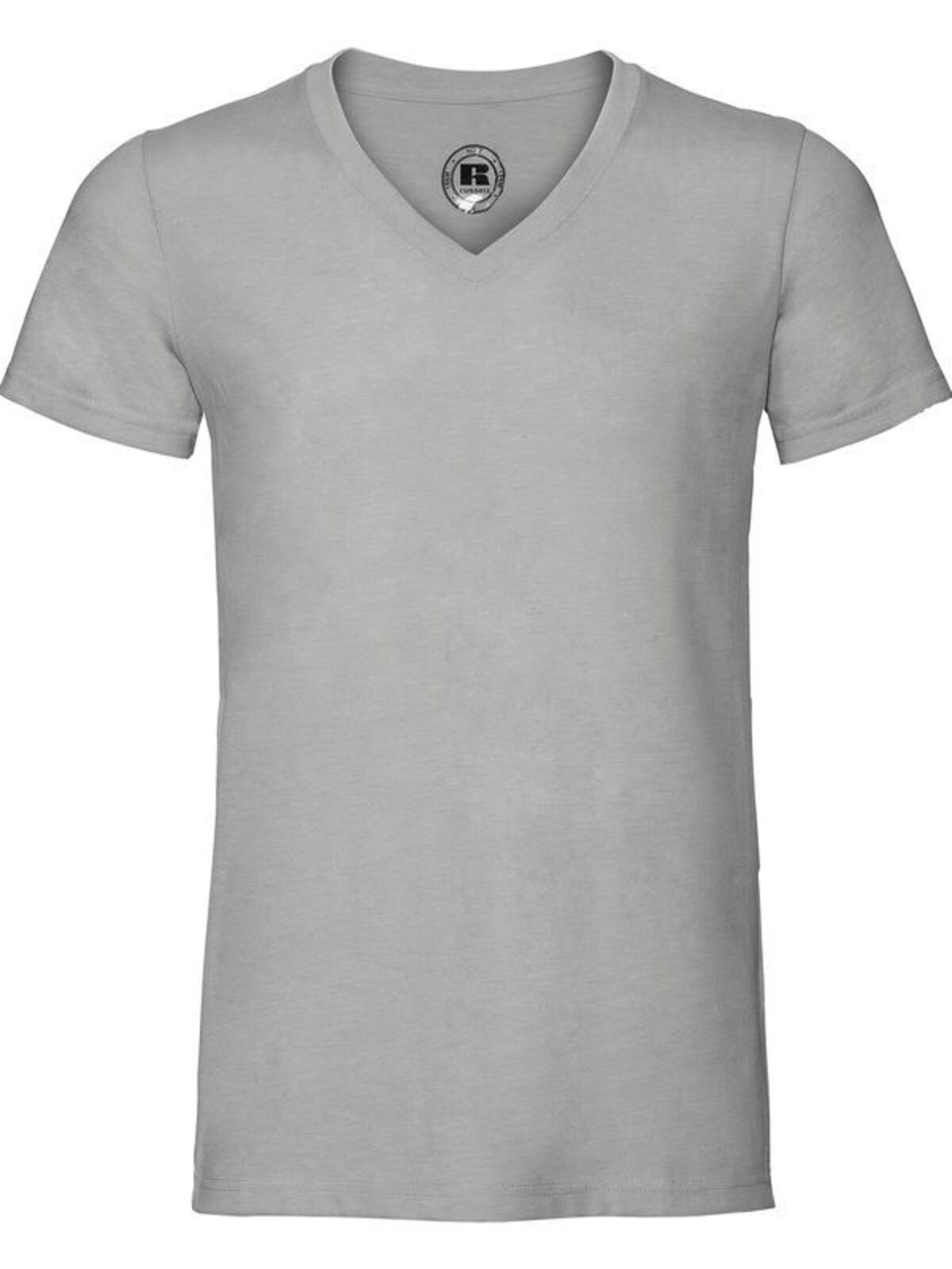 Camiseta de hombre con cuello en V y estampado HD - S7 - Marga plateada