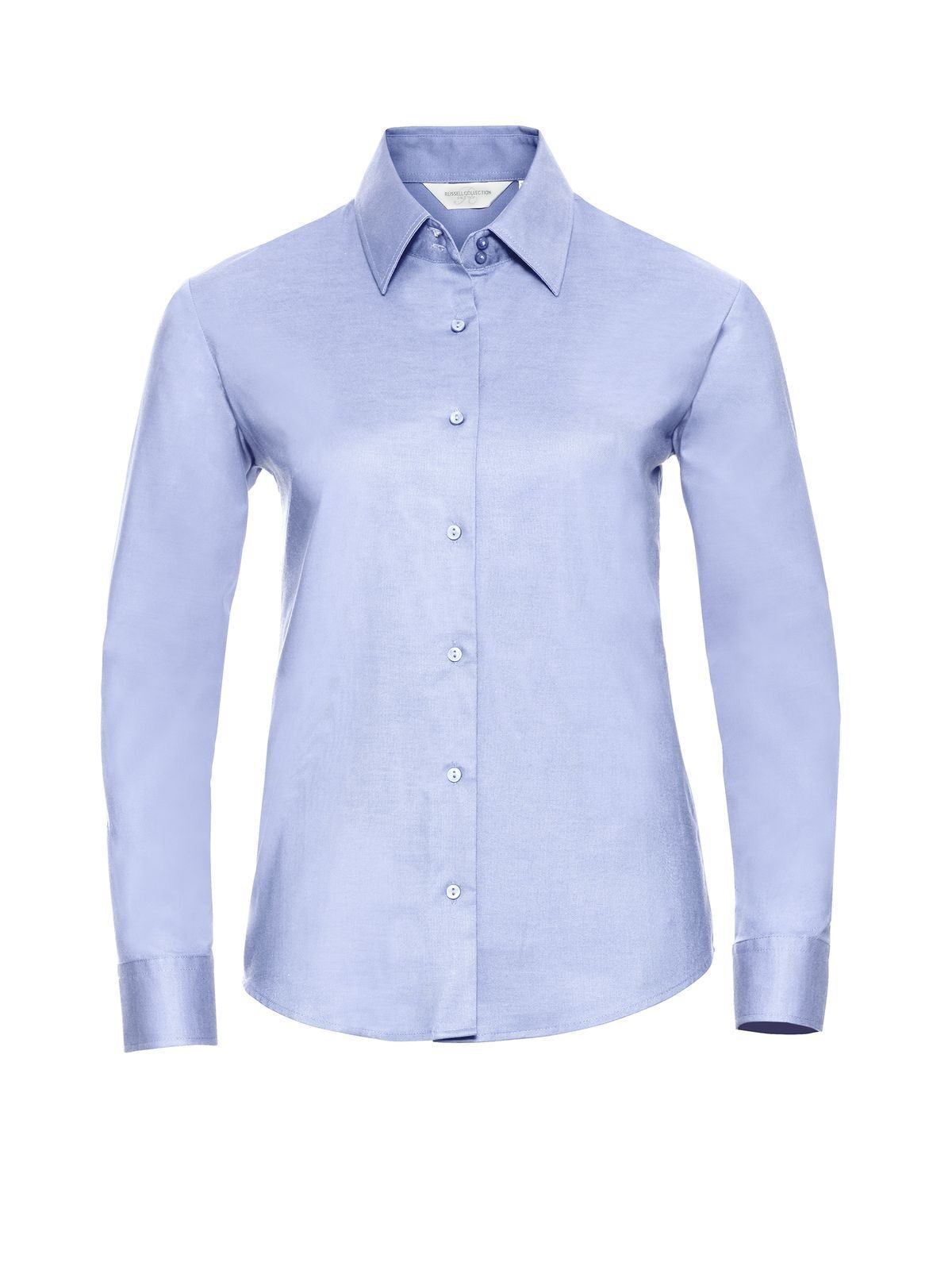 Camisa Oxford de manga larga para mujer - OD - Azul Oxford