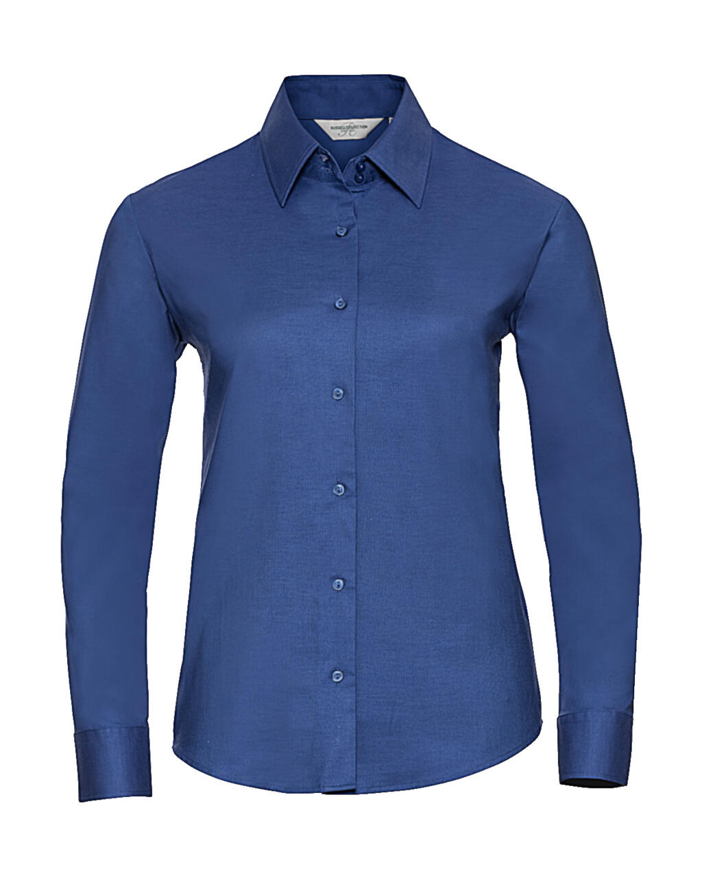 Camisa Oxford de manga larga para mujer - ZT - Azul Azteca