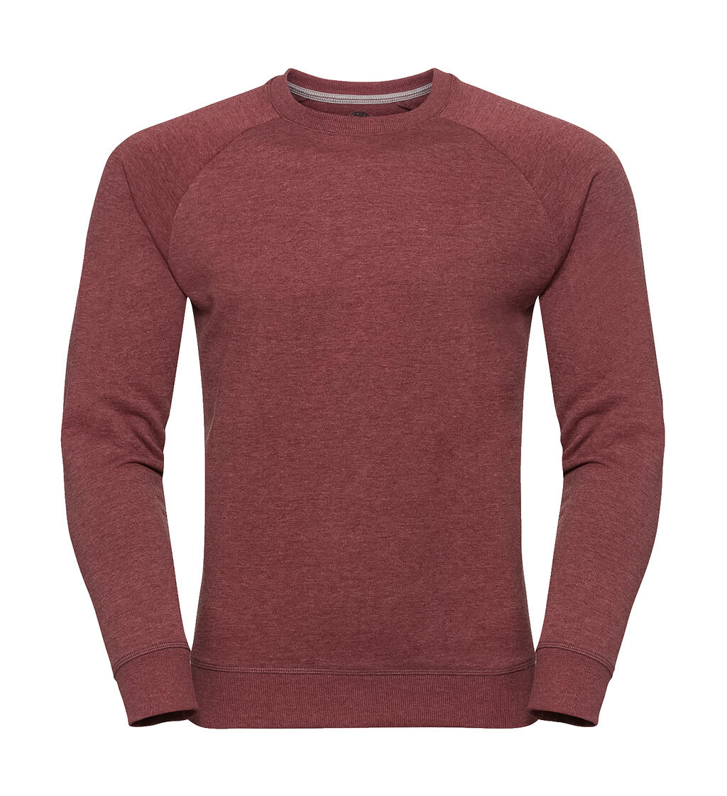 Sudadera de felpa francesa raglán HD para hombre - MM - Marfil granate