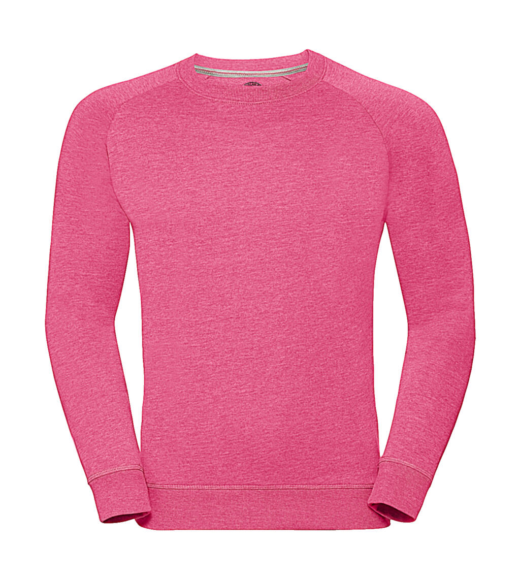 Sudadera de felpa francesa raglán HD para hombre - 2P - Jaspeado rosa