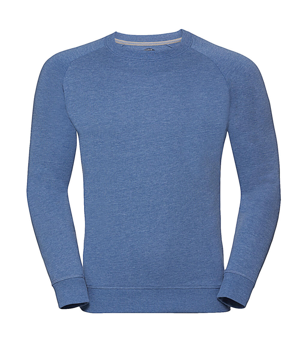 Sudadera de felpa francesa raglán HD para hombre - M3 - Marfil azul