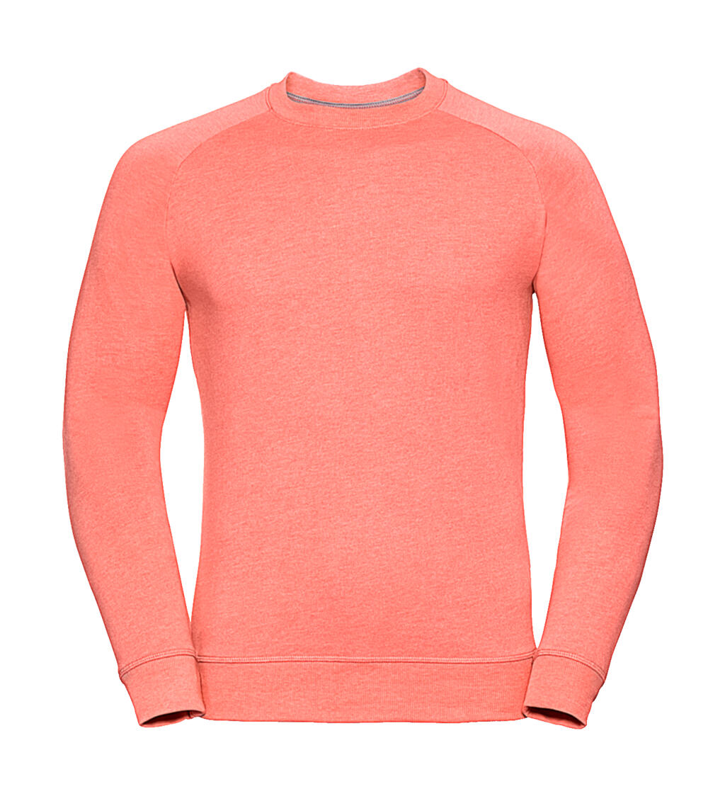 Sudadera de felpa francesa raglán HD para hombre - 3C - Marga coralina