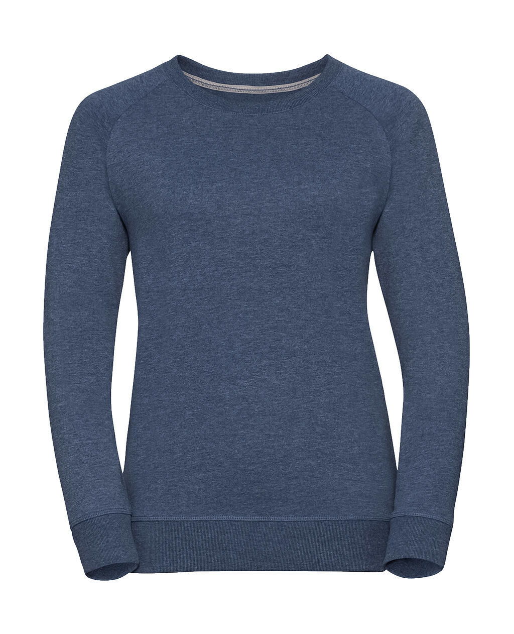 Sudadera de felpa francesa raglán HD para mujer - N9 - Azul marino jaspeado brillante