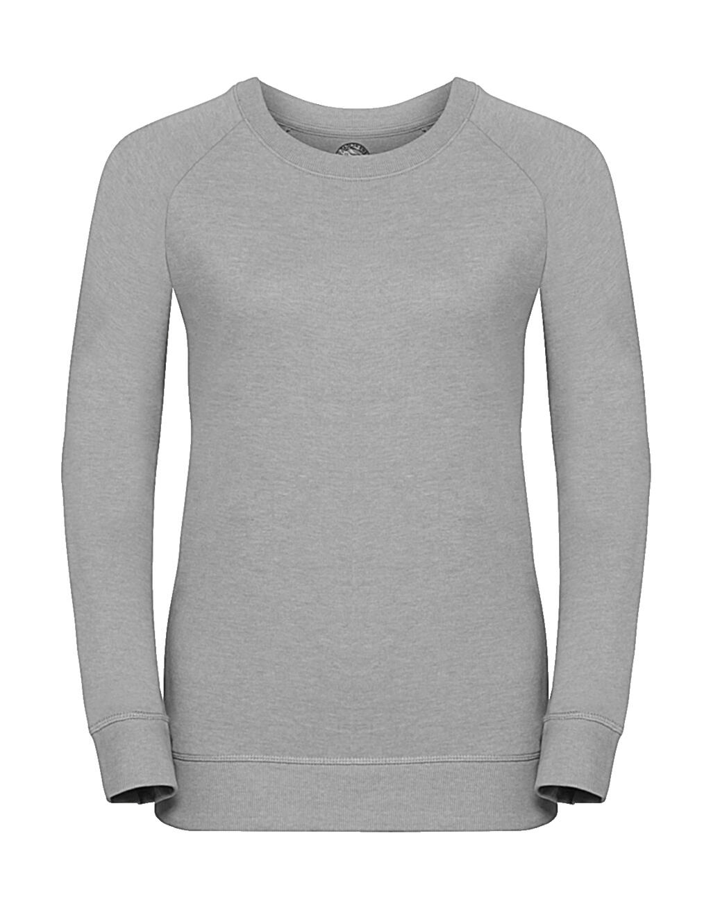 Sudadera de felpa francesa raglán HD para mujer - S7 - Marga plateada