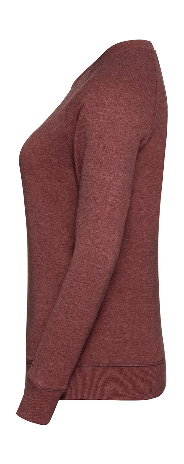 Sudadera de felpa francesa raglán HD para mujer