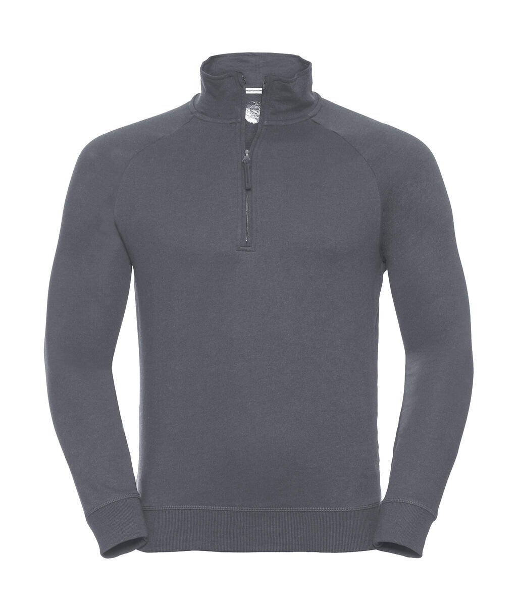Sudadera francesa de felpa HD con cremallera de 1/4 para hombre - CG - Gris Convoy