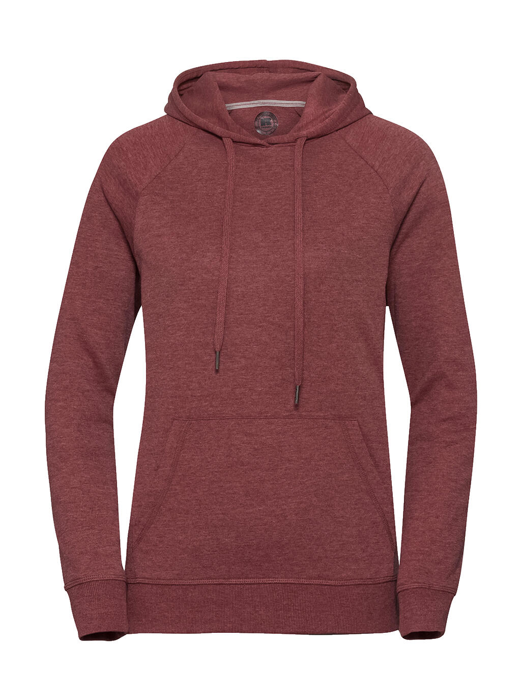 Sudadera con capucha de felpa francesa HD para mujer - MM - Marfil granate