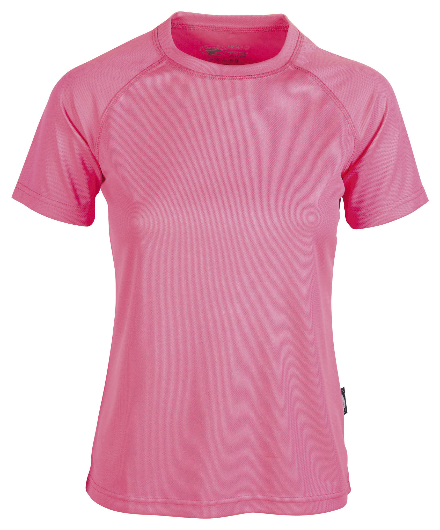Camiseta deportiva Firstee para mujer, 100% poliéster, 140 g, talla XS. - PK - Rosa fluorescente