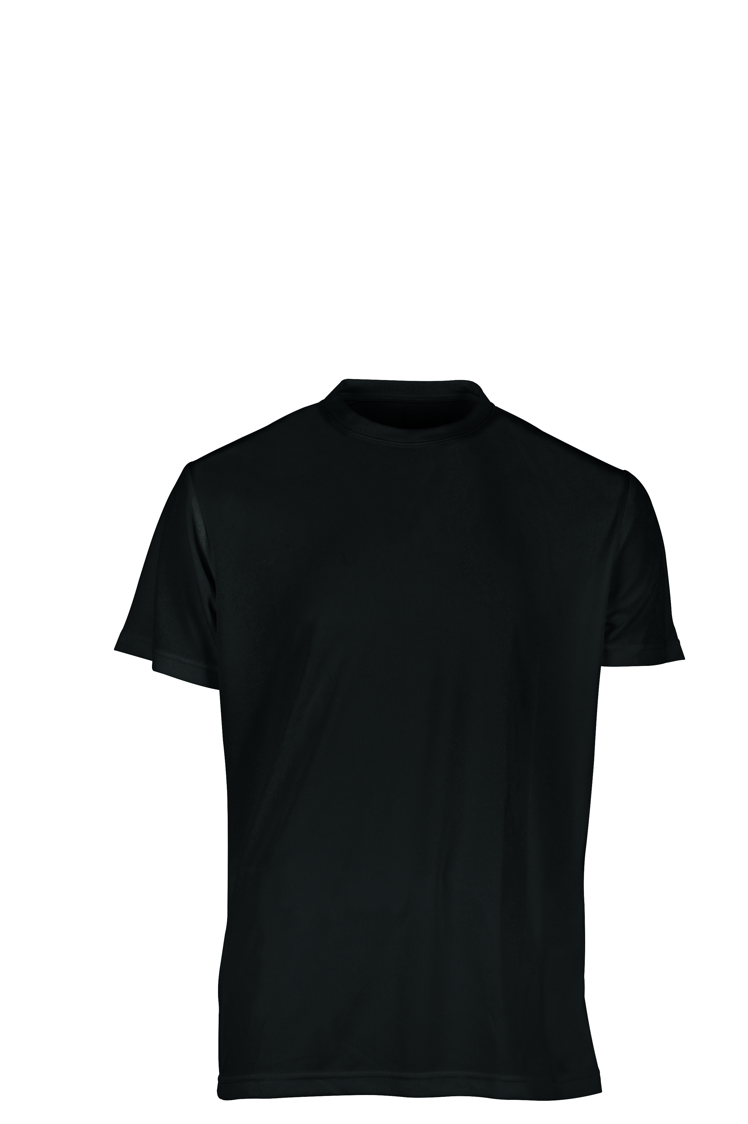 Camisa deportiva G/CM/C 100% poliéster 130 gr/m2 Aqua XXS - BK - Negro