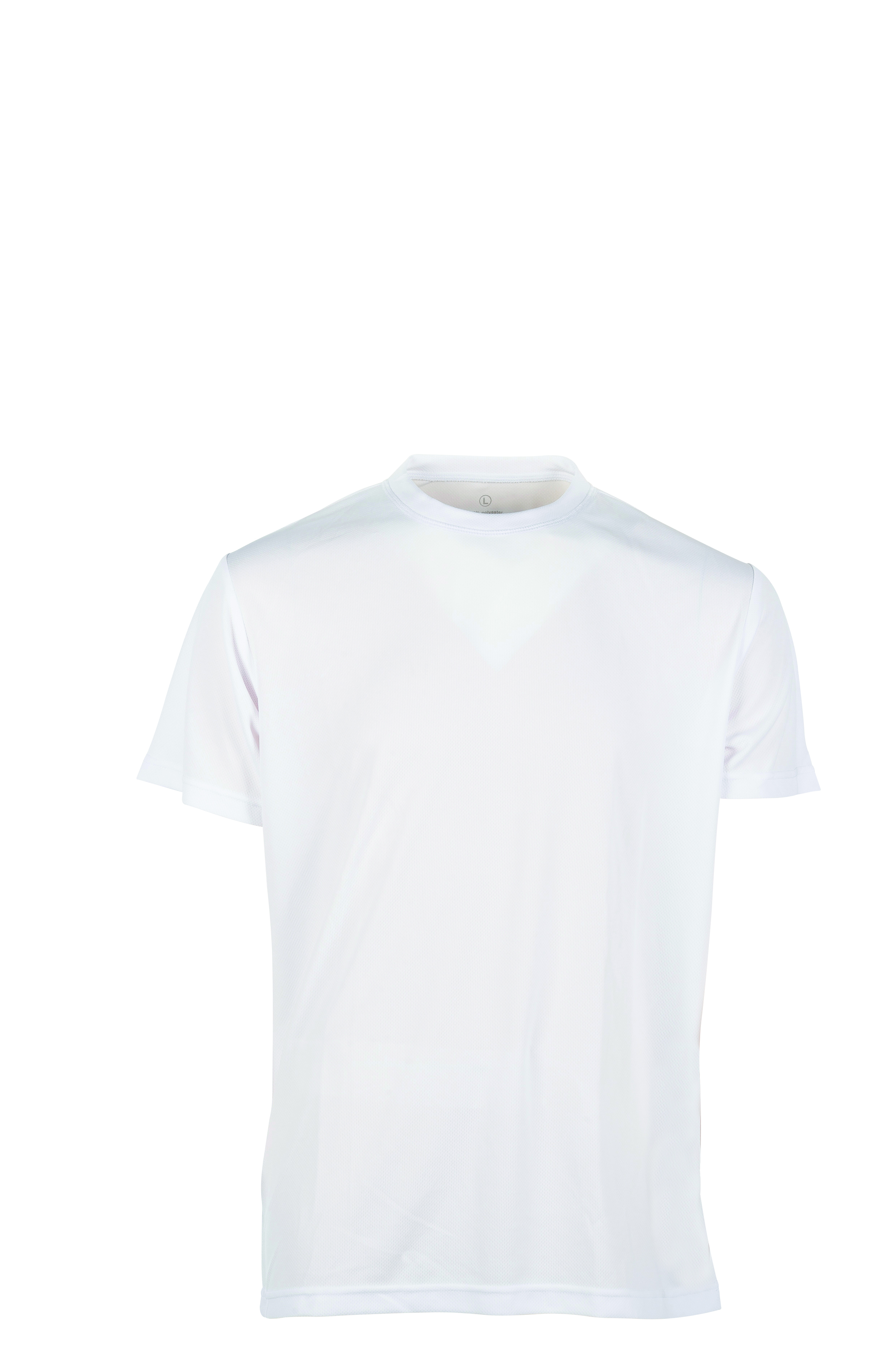 Camisa deportiva G/CM/C 100% poliéster 130 gr/m2 Aqua XXS - WH - Blanco