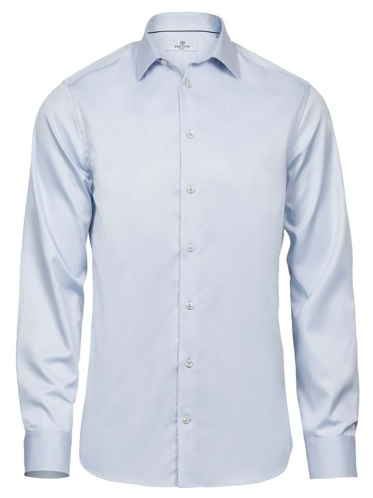 Camisa de lujo de corte ajustado - Azul claro