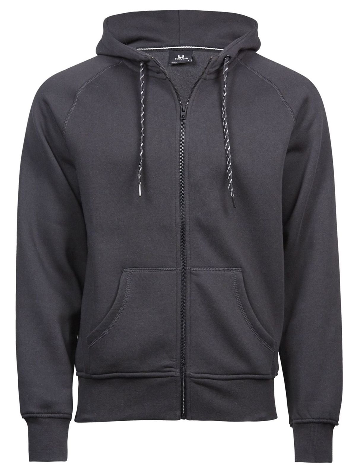 Sudadera con capucha y cremallera completa para hombre. - 005 - Gris oscuro