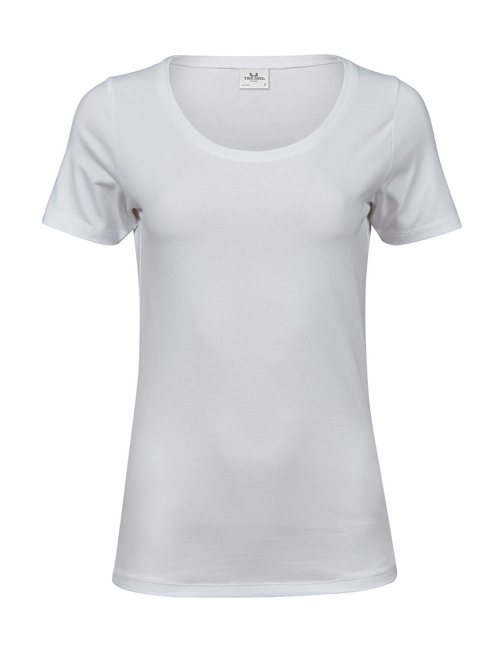 Camiseta elástica para mujer - 001 - Blanco
