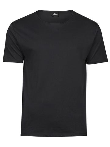 Camiseta de borde sin tratar - 002 - Negro