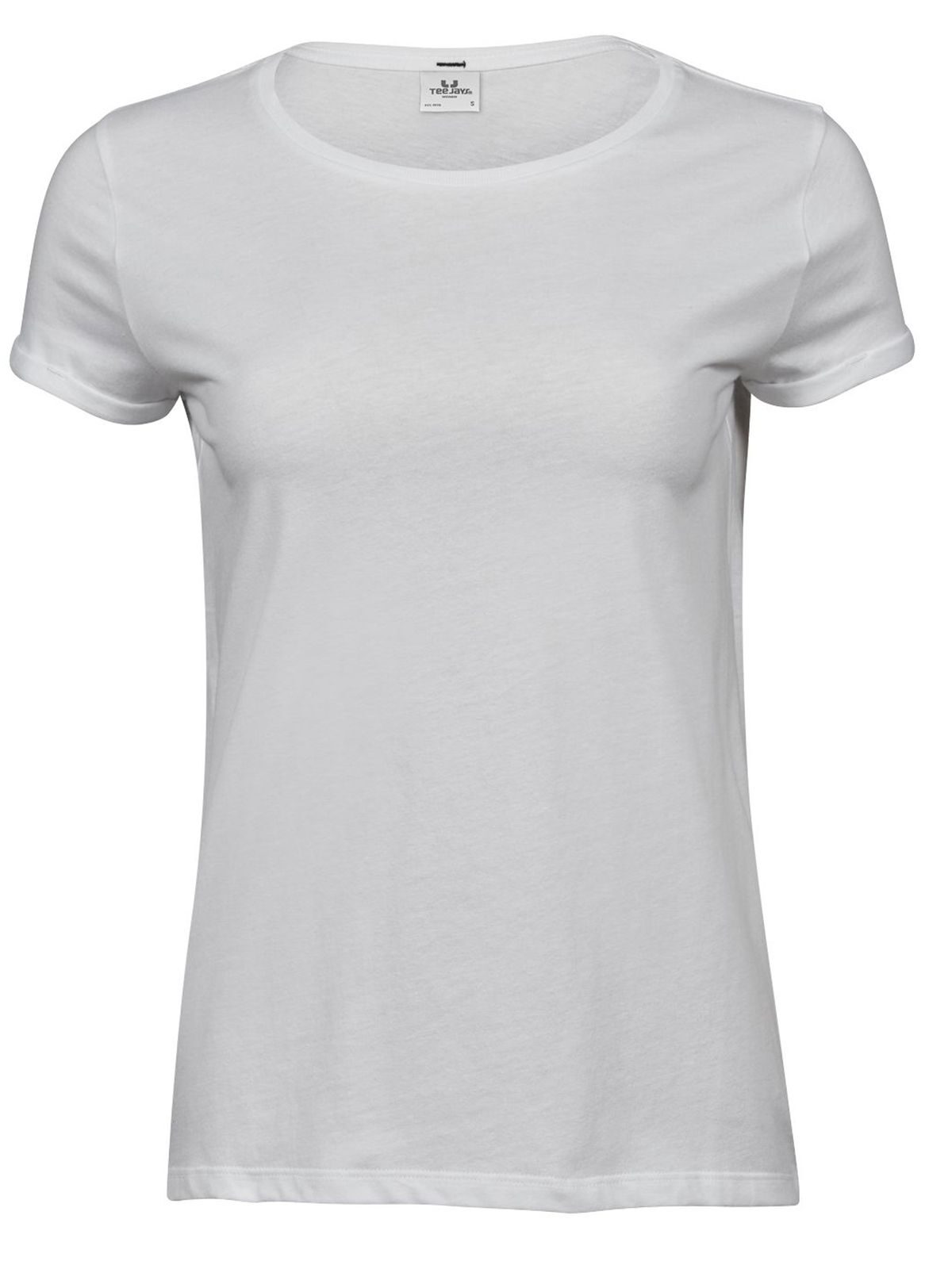 Camiseta enrollable para mujer - 001 - Blanco