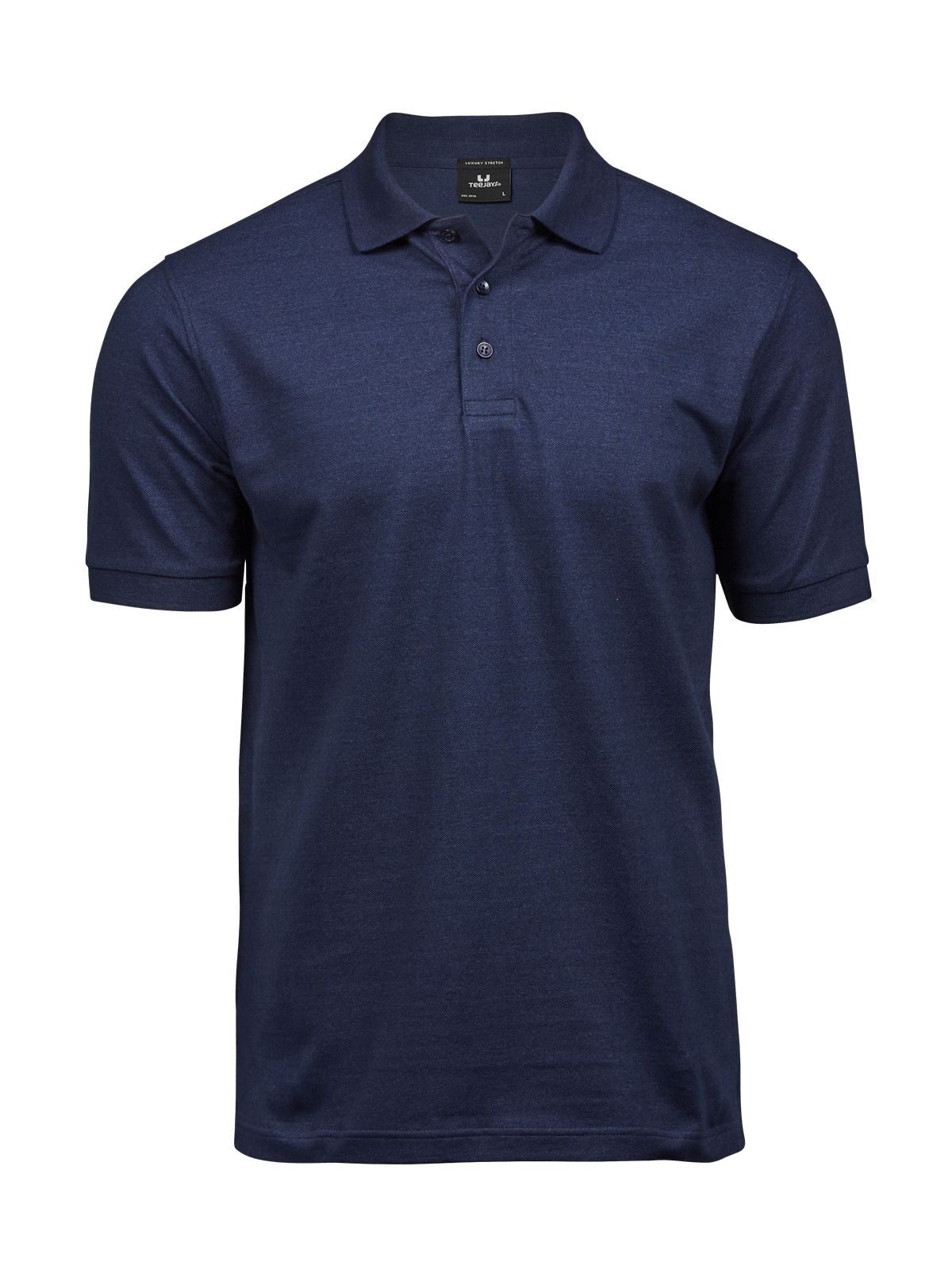 Polo elástico de lujo para hombre - 048 - Denim