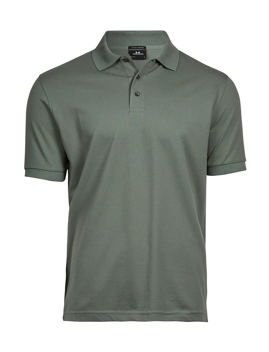 Polo elástico de lujo para hombre - 061 - Verde Hoja