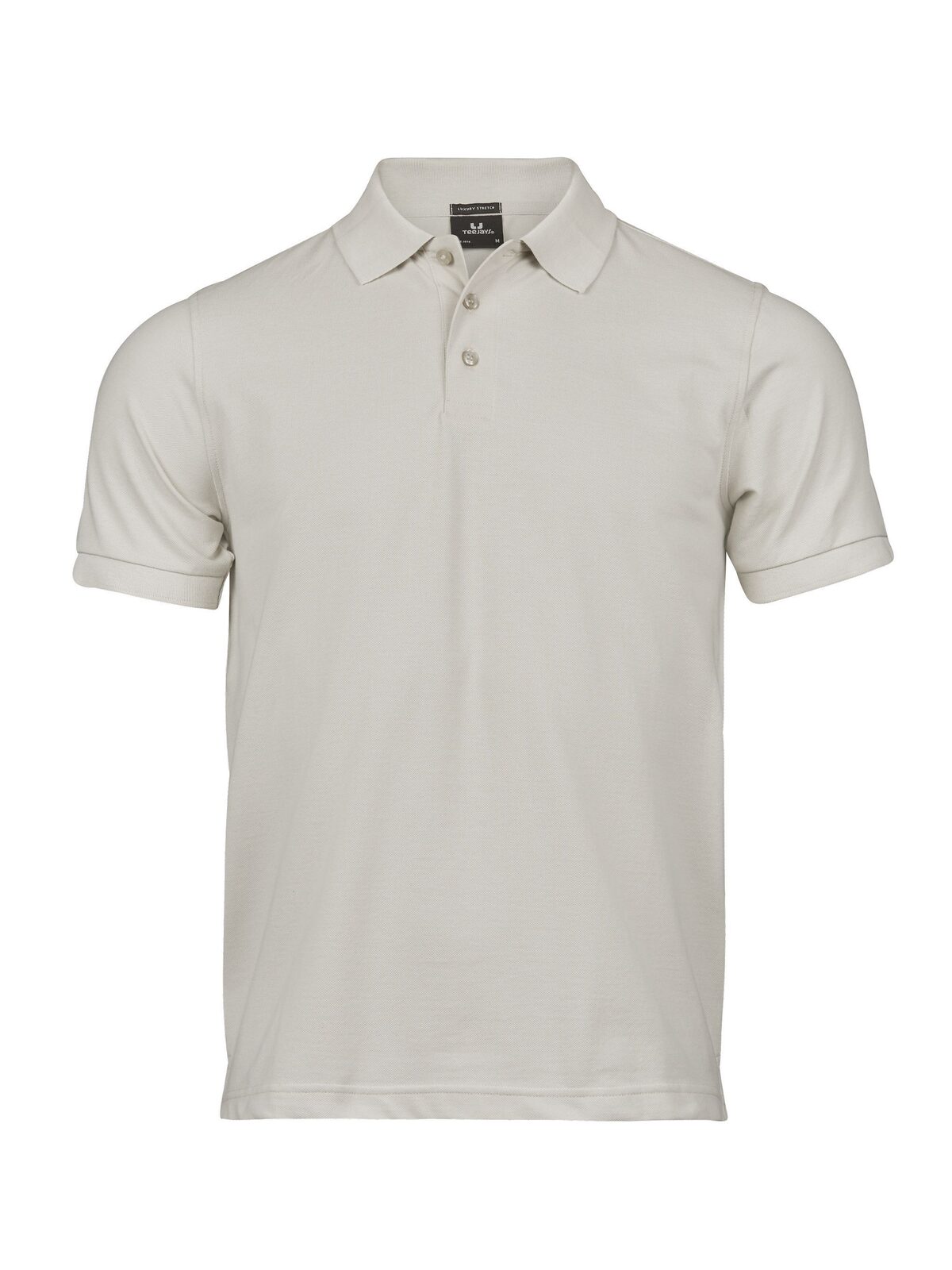 Polo elástico de lujo para hombre - Cemento