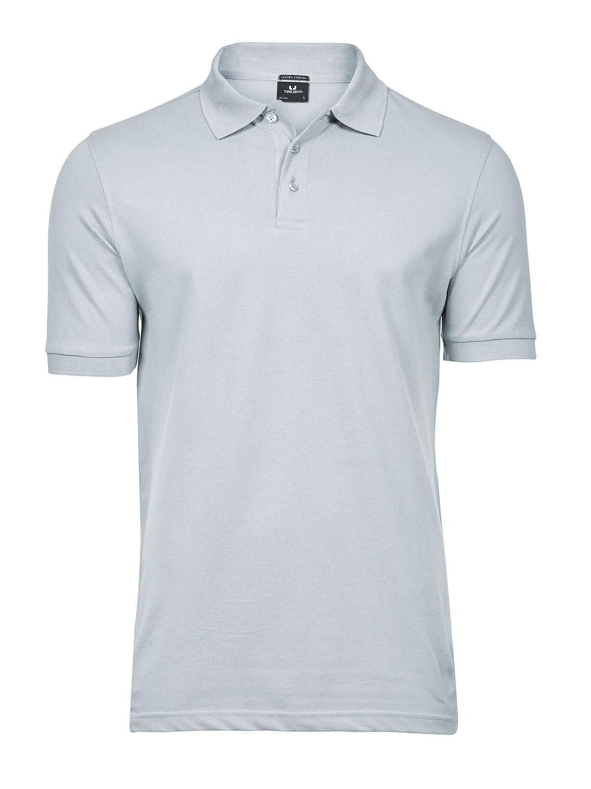 Polo elástico de lujo para hombre - Azul hielo