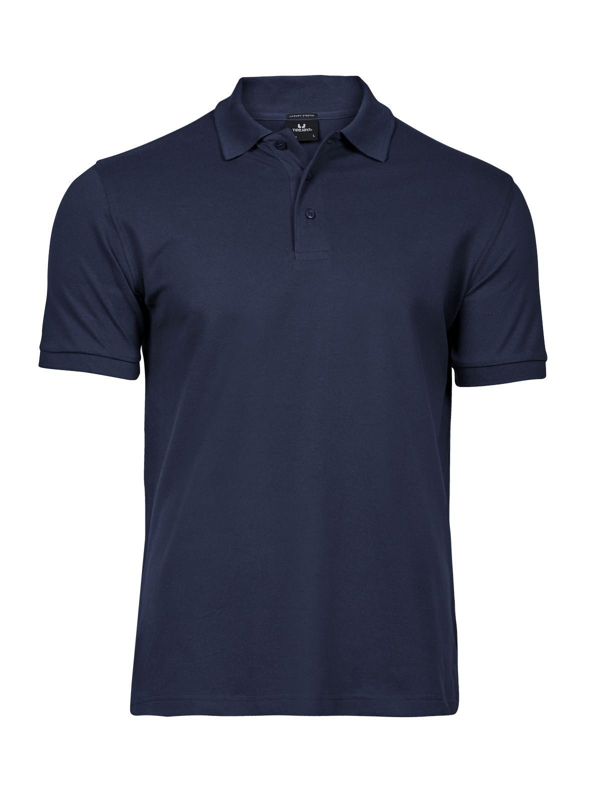 Polo elástico de lujo para hombre - 003 - Marina