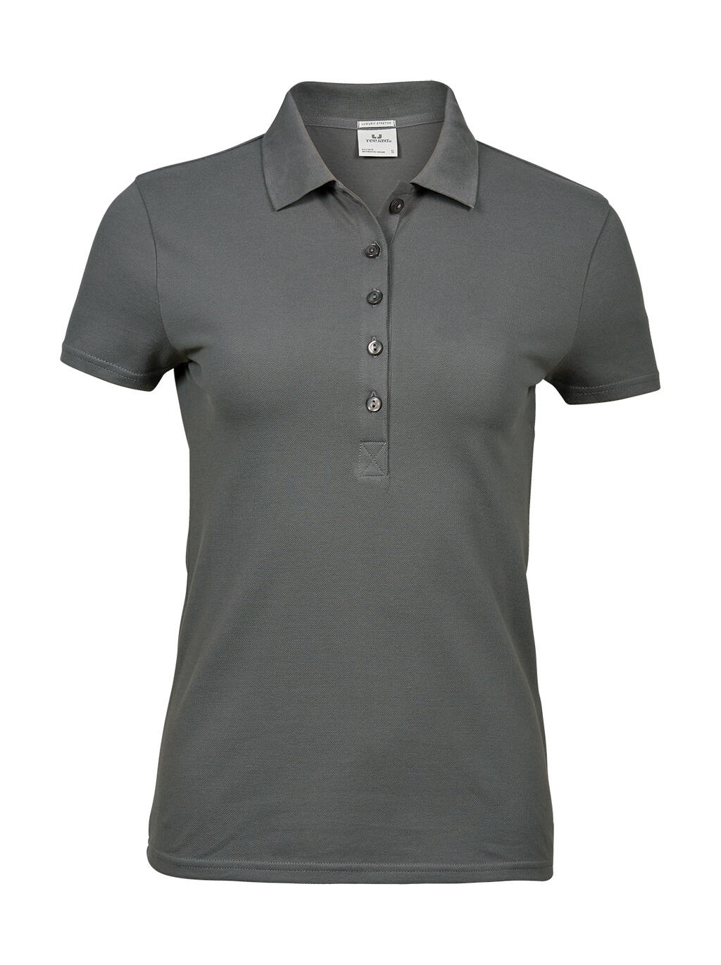 Polo elástico de lujo para mujer - 050 - Gris Polvo