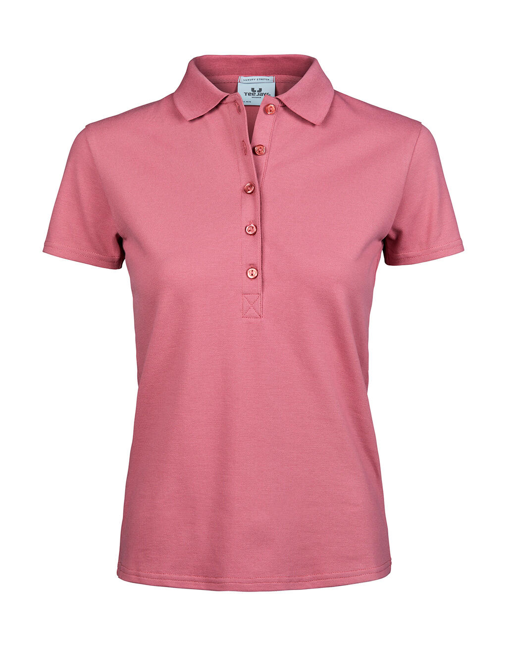 Polo elástico de lujo para mujer - Rosa