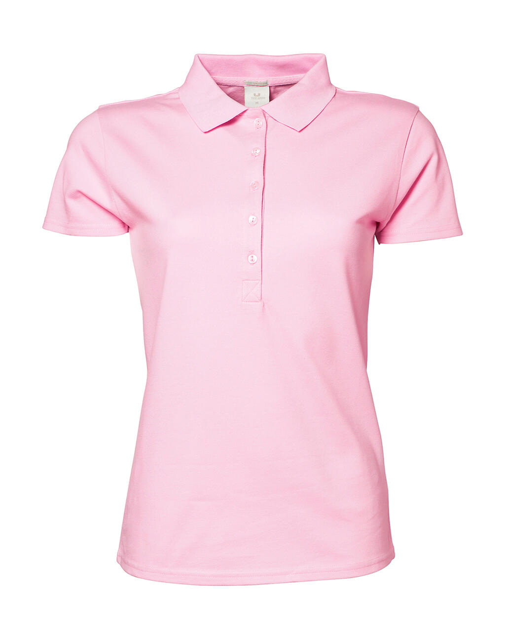 Polo elástico de lujo para mujer - Rosa claro