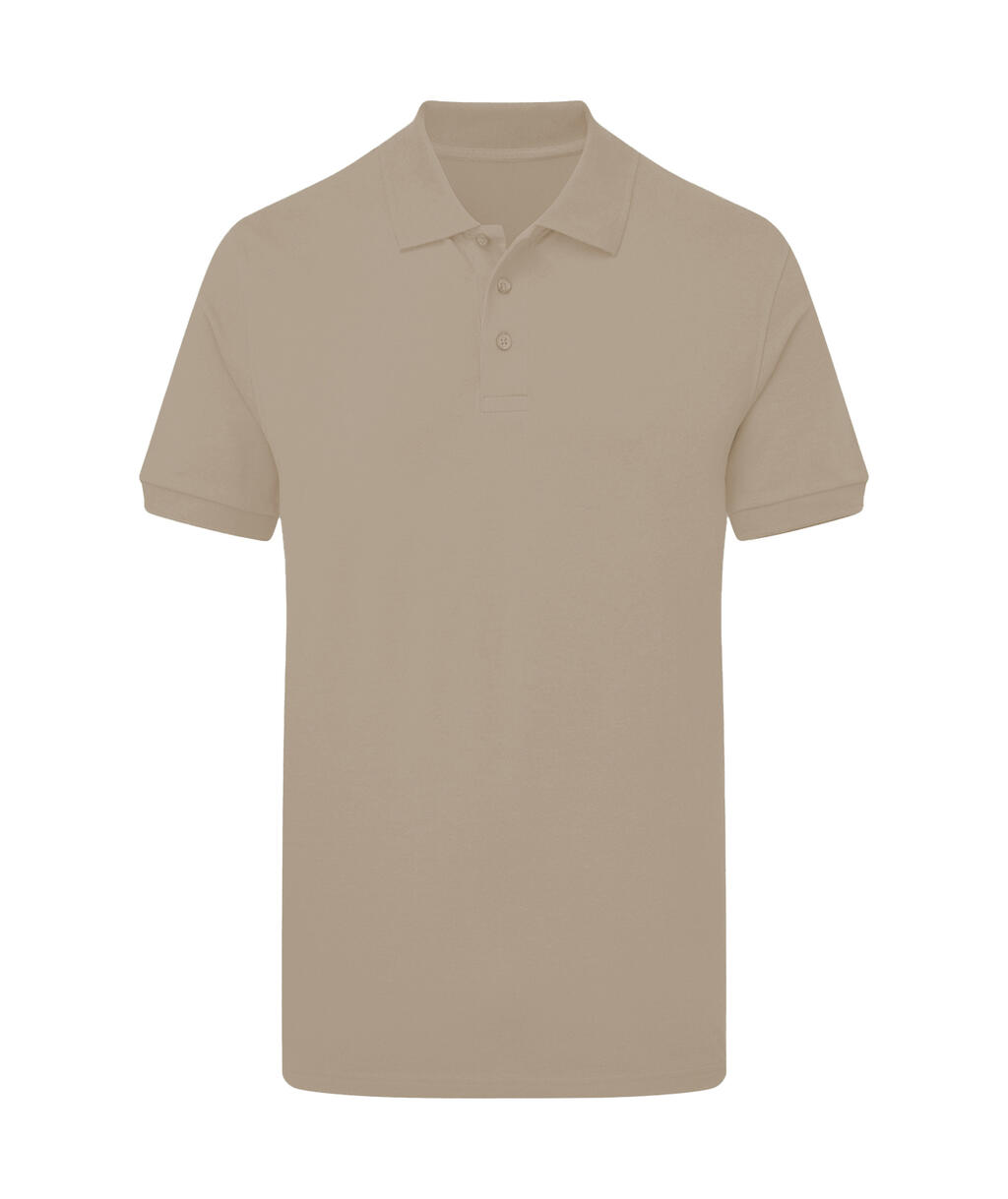 Polo elástico para hombre sin etiqueta de la marca - Macchiato pastel