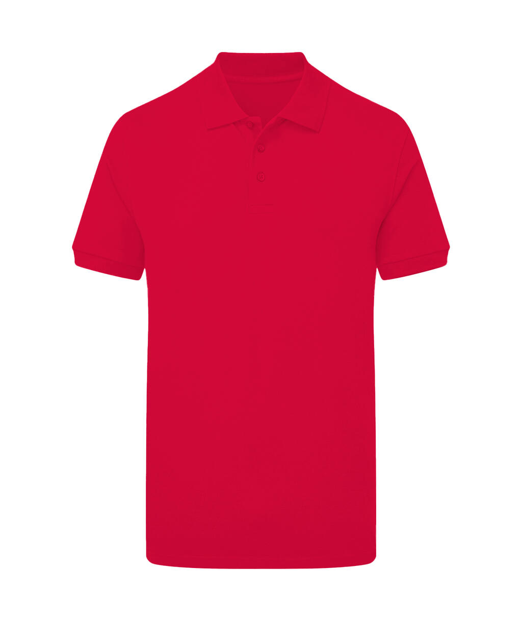 Polo elástico para hombre sin etiqueta de la marca - Rojo