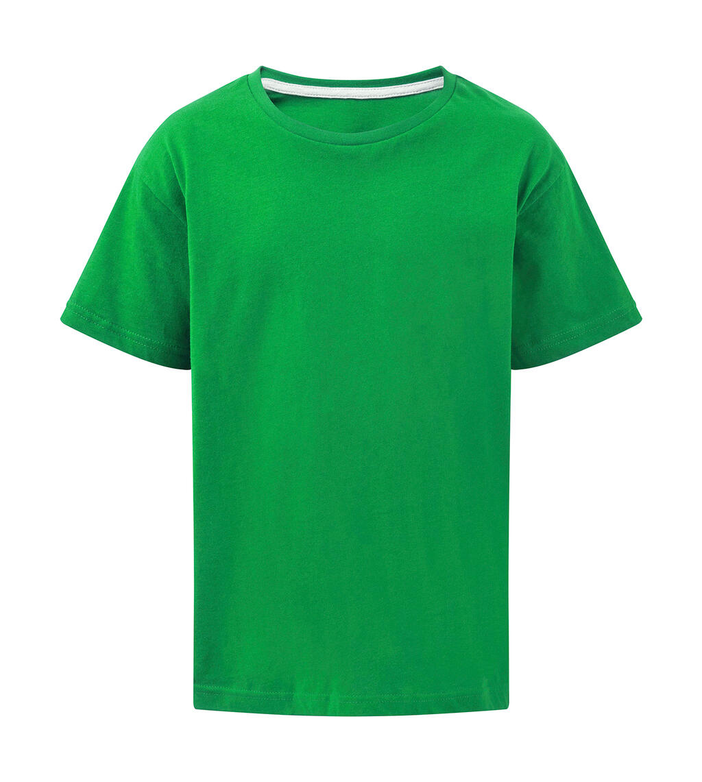 Camiseta infantil Signature sin etiqueta - Verde Kelly