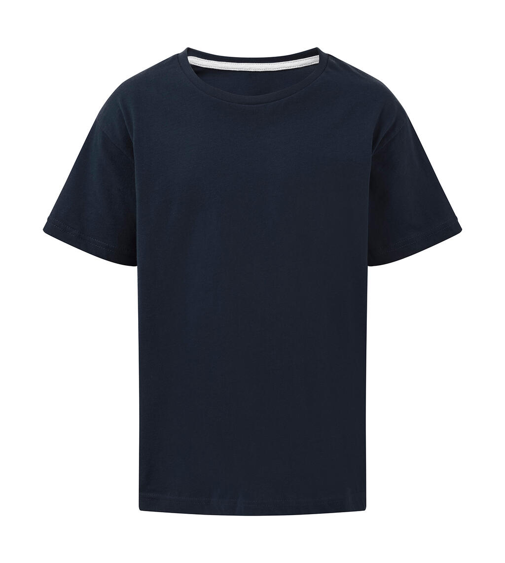 Camiseta infantil Signature sin etiqueta - Azul marino oscuro