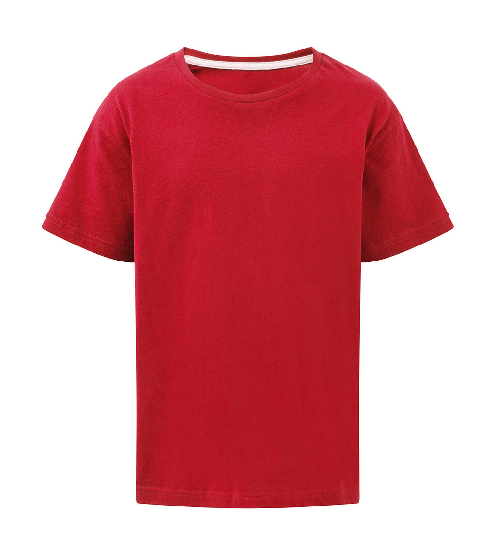 Camiseta infantil Signature sin etiqueta - Rojo