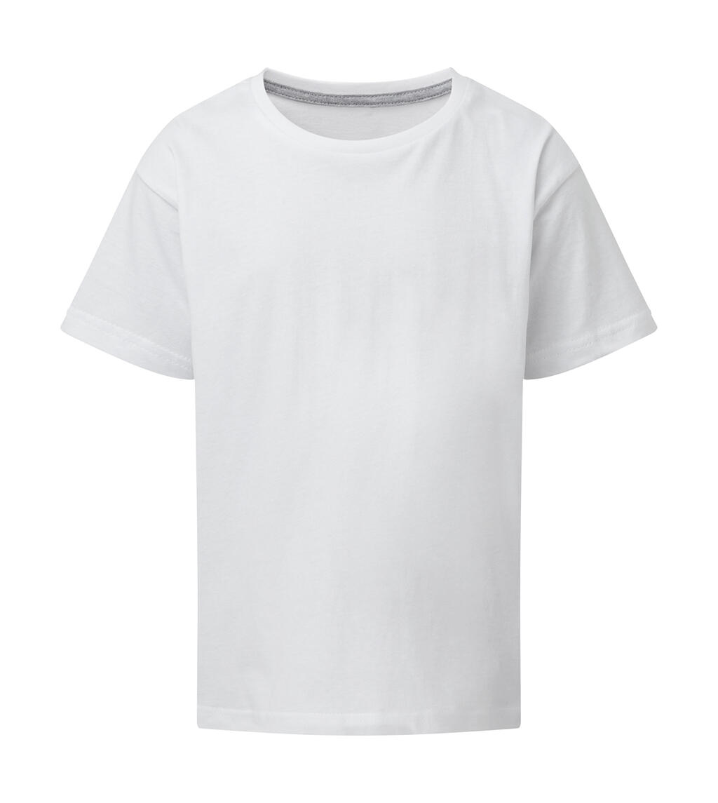 Camiseta infantil Signature sin etiqueta - Blanco