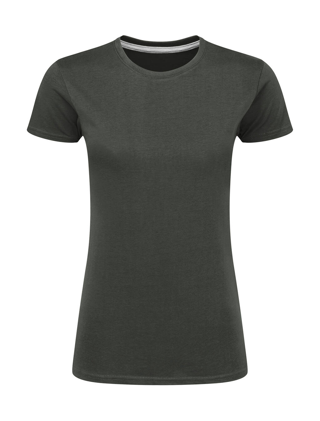 Camiseta de mujer Signature sin etiqueta - Gris oscuro
