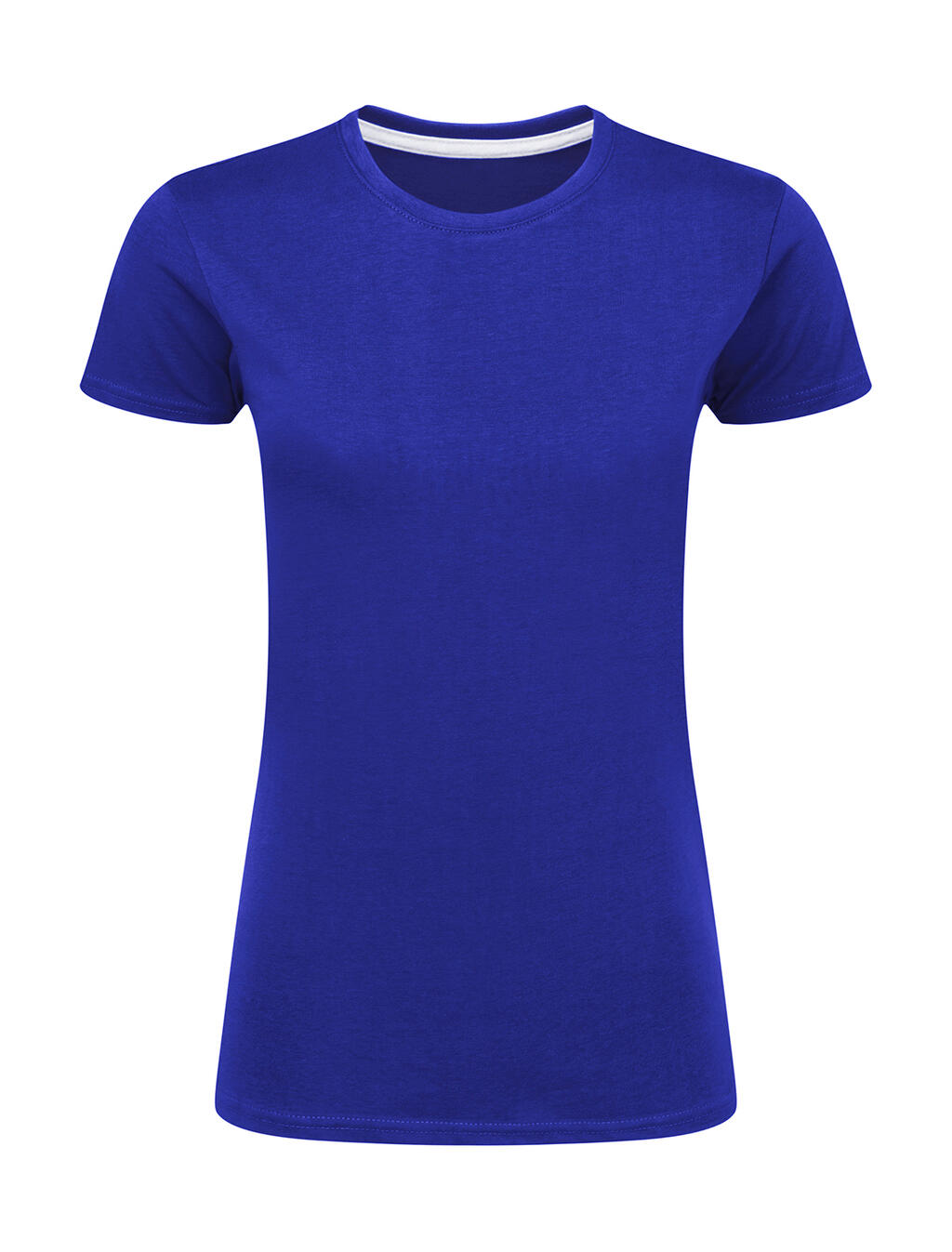Camiseta de mujer Signature sin etiqueta - AZUL REAL
