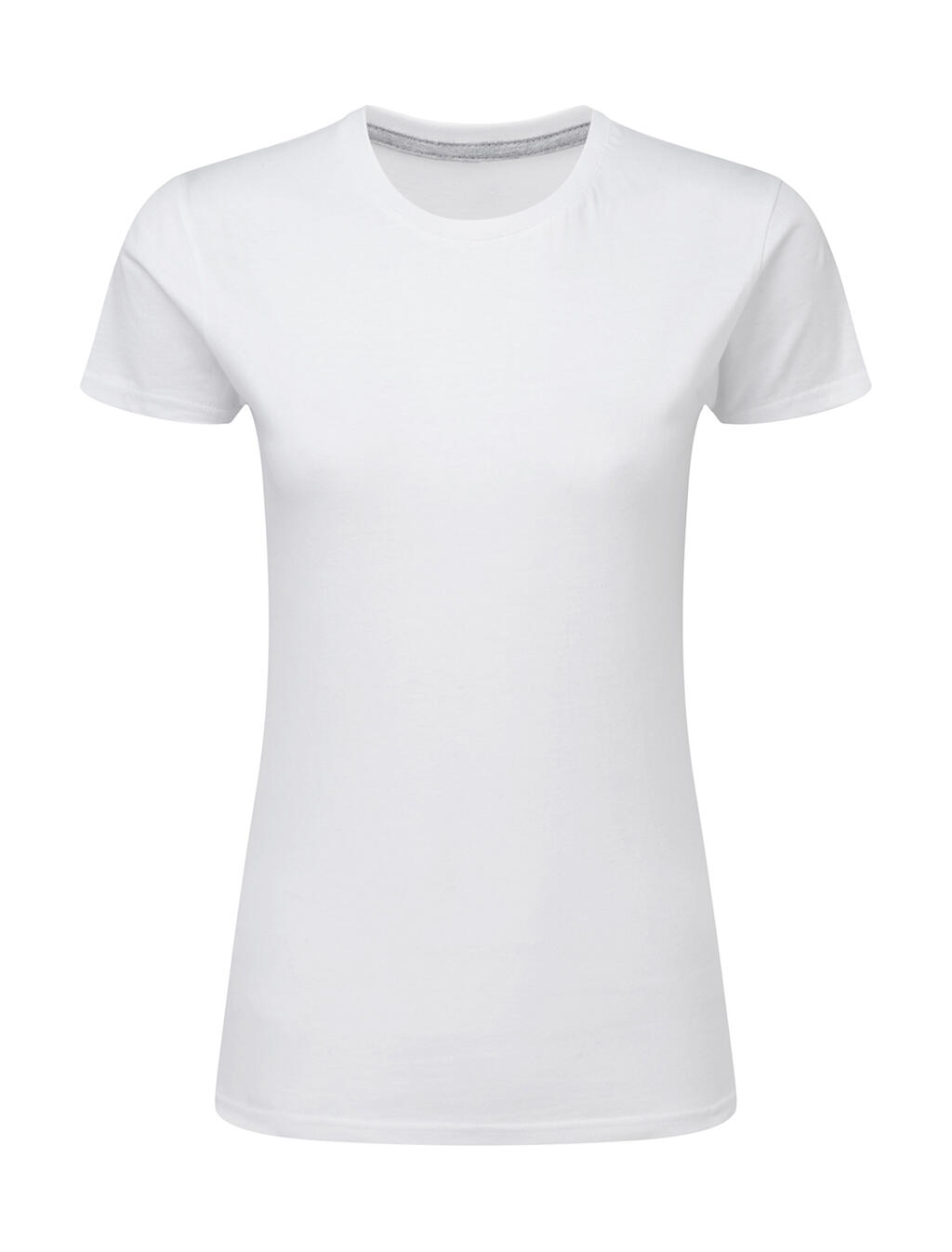 Camiseta de mujer Signature sin etiqueta - Blanco