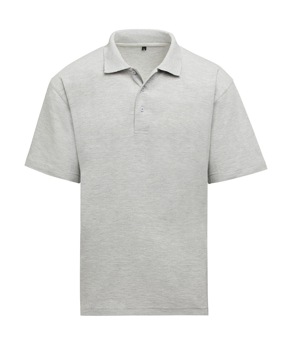 Polo unisex - Gris jaspeado