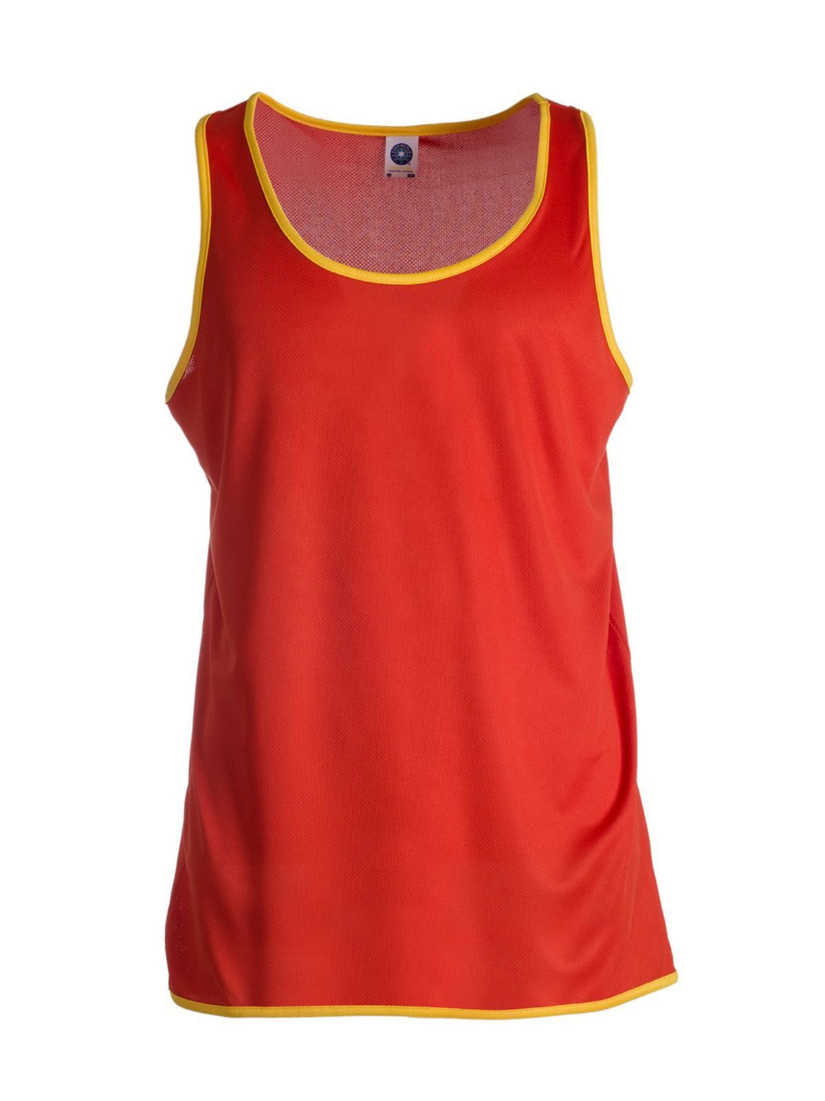 Chaleco deportivo de contraste para mujer - 85-86 FIESTA ROJO-DORADO