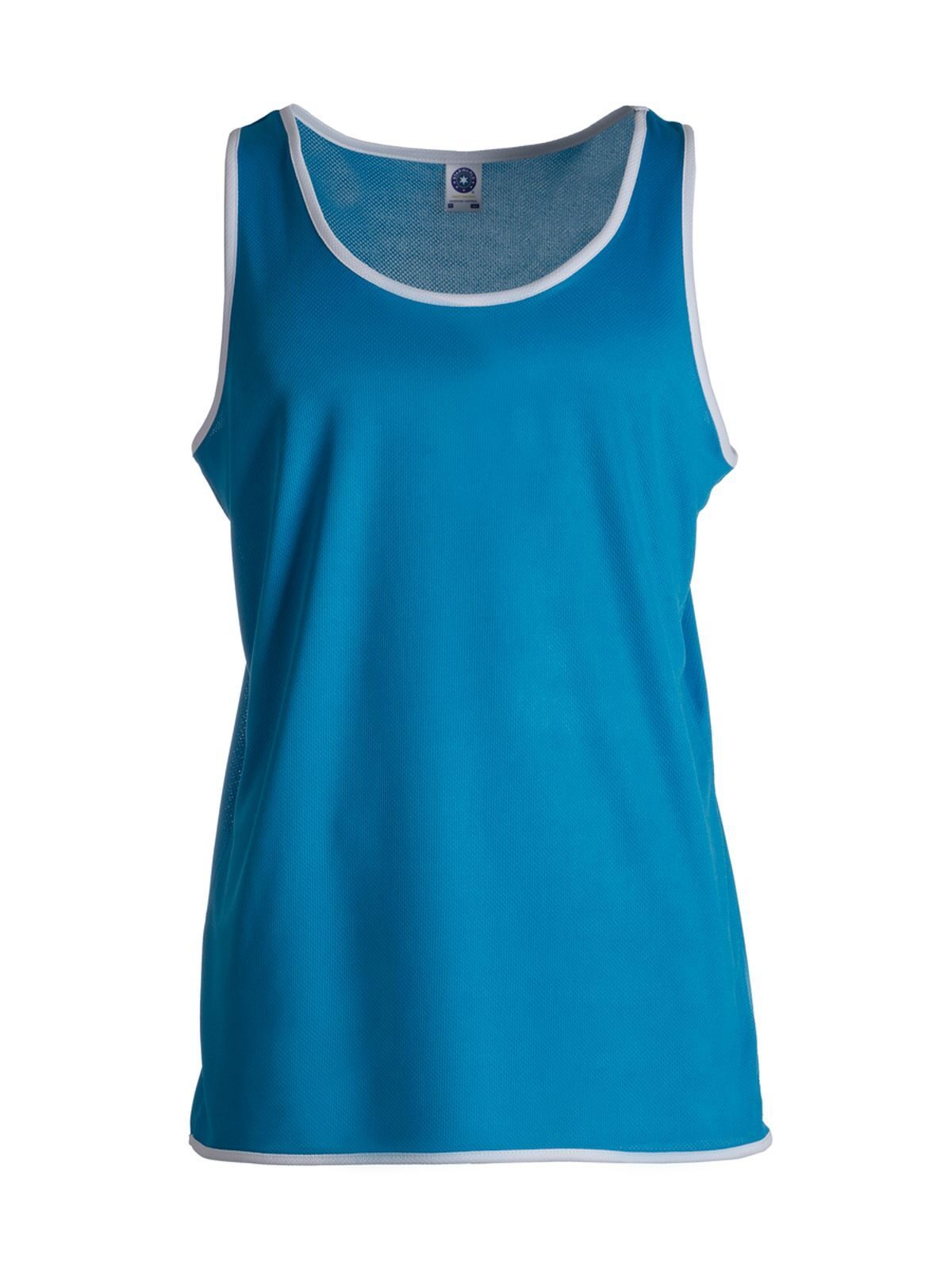 Chaleco deportivo de contraste para mujer - Atolón/Blanco