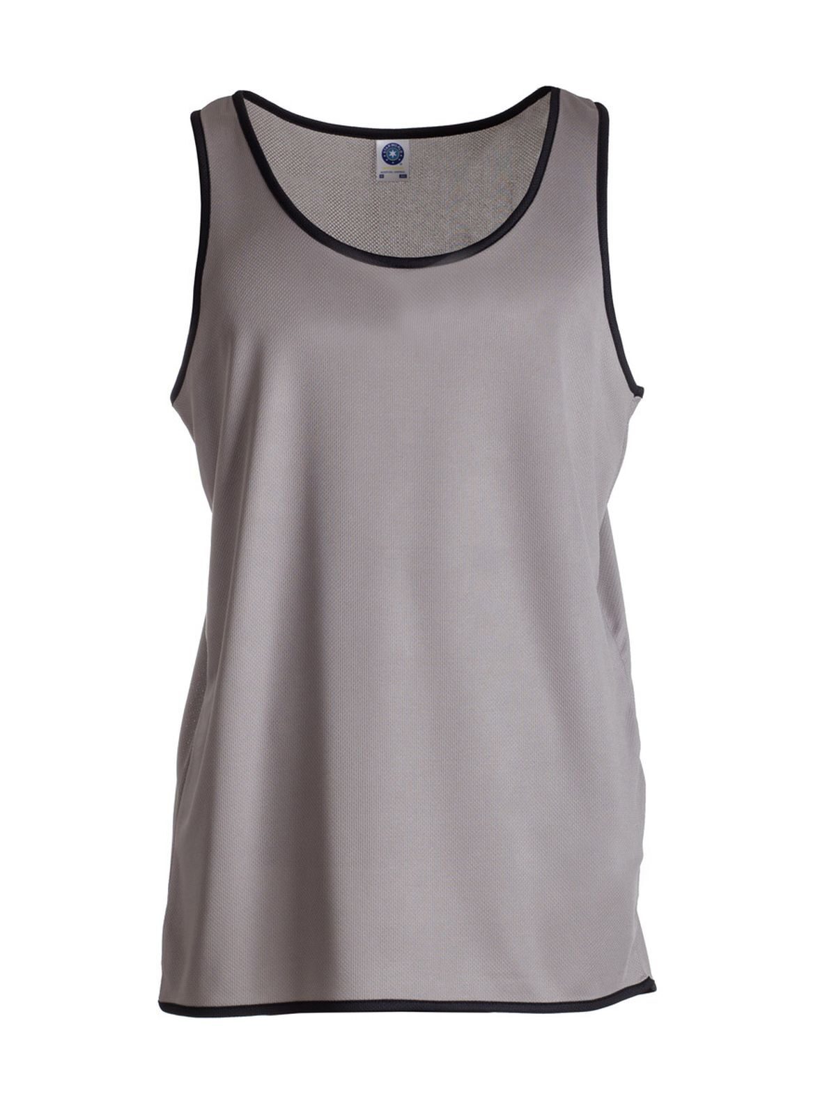 Chaleco deportivo de contraste para mujer - Negro