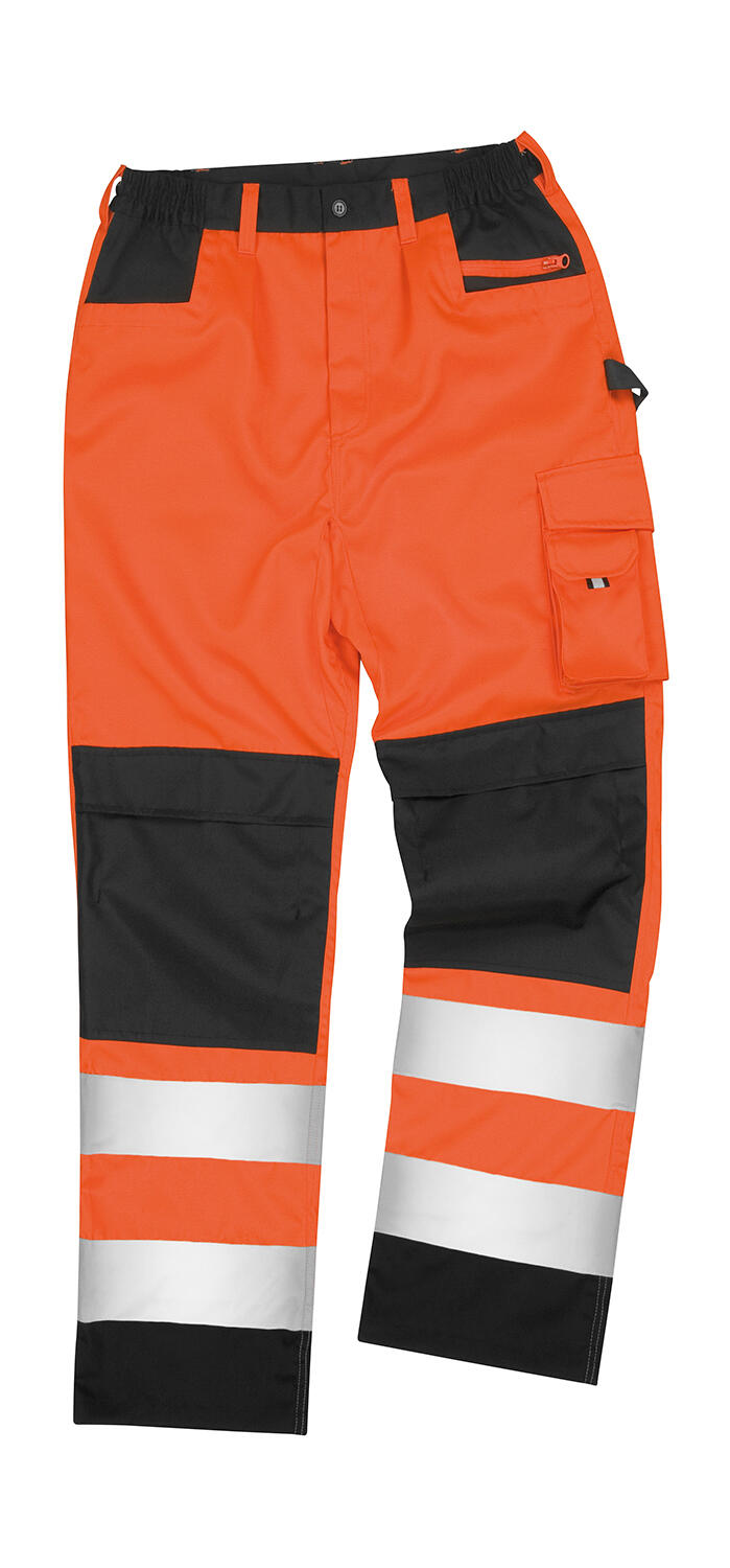 Pantalones cargo de seguridad - FLOR - Naranja Flo