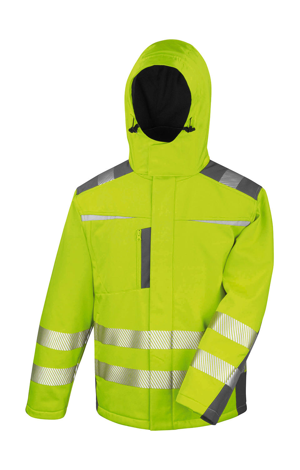 Abrigo SoftShell dinámico - FLYE - Amarillo fluorescente