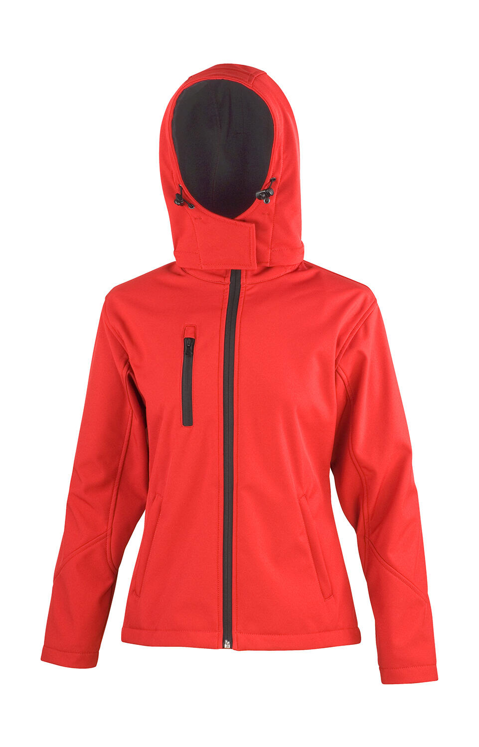 Chaqueta softshell TX Performance para mujer con capucha - Rojo/Negro