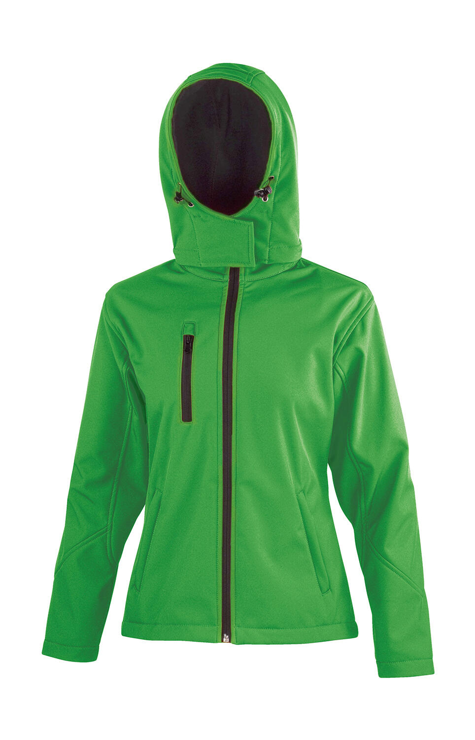 Chaqueta softshell TX Performance para mujer con capucha - Verde intenso/Negro